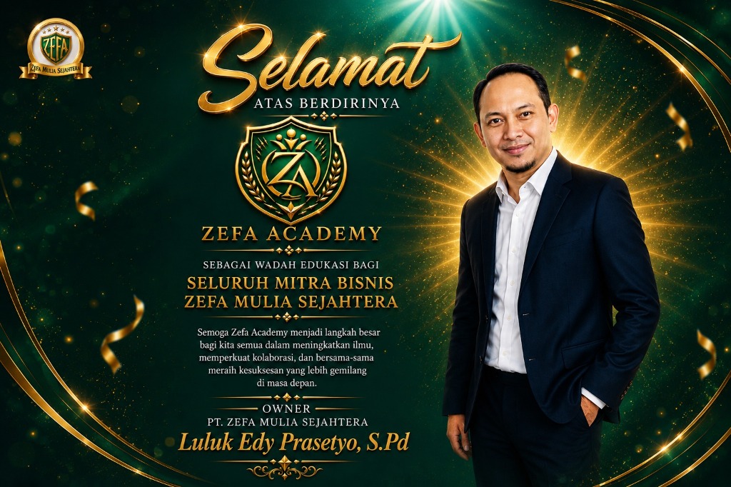 Selamat Atas Berdirinya Zefa Academy - PT Zefa Mulia Sejahtera